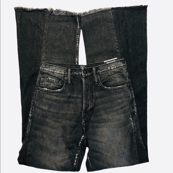 NWT PRPS Mulsanne Distressed Flare Jeans Black 26 - Picture 2 of 14